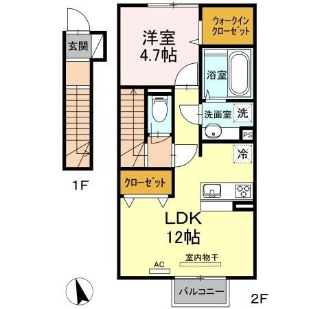 D-room葛原の間取り