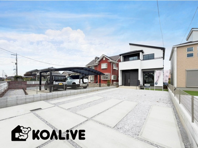 【外観】 | 佐波郡玉村町下新田　GRAFARE | 現地ご案内ツアー開催中！早朝やお仕事帰りのご見学にもすぐ対応致します！見学ご予約はコアライブまでお気軽にお問い合わせ下さい！