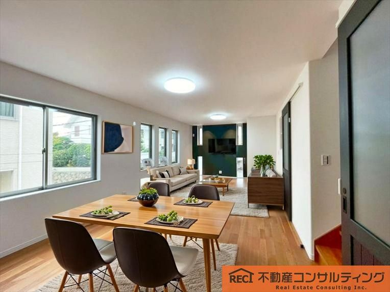 神戸市灘区上野通5丁目　新築戸建　１号地の居間・リビング