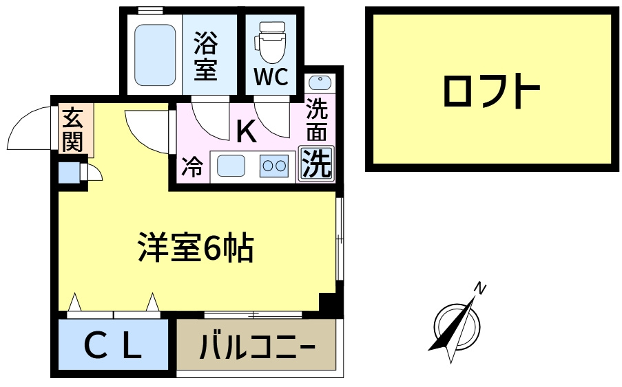 葛飾区新小岩３丁目の賃貸マンションの間取り