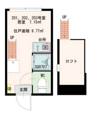 カシミール学芸大前の間取り