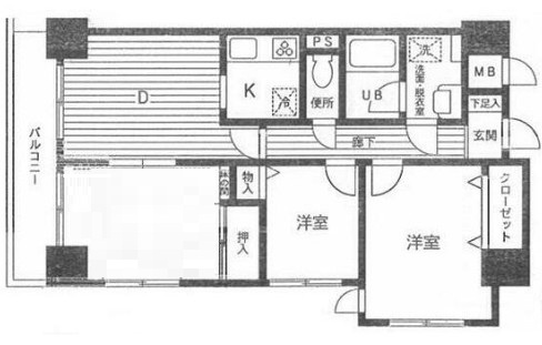 ダイアパレス鶴見中央の間取り|間取りです。