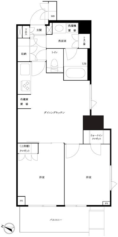 ルーブル方南町弐番館の間取り