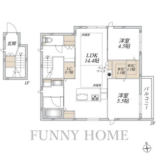 【間取り】 | (仮称)豪徳寺1丁目メゾン