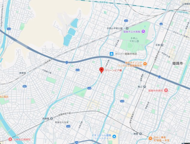 クリーンピア構　8階の地図