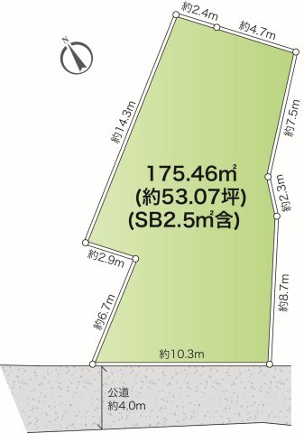 敷地面積50坪以上 ~鎌倉市小町3丁目建築条件なし売り地~の画像