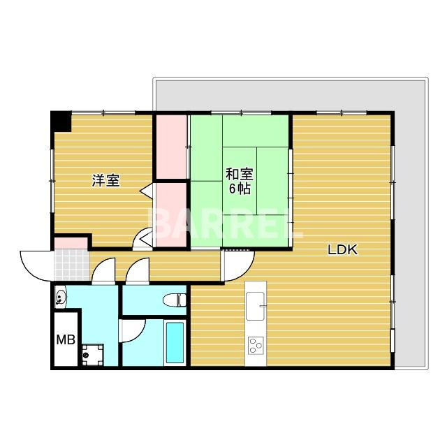 千里泉マンション２の間取り