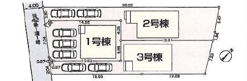 福生市福生全３棟　新築戸建　１号棟の区画図