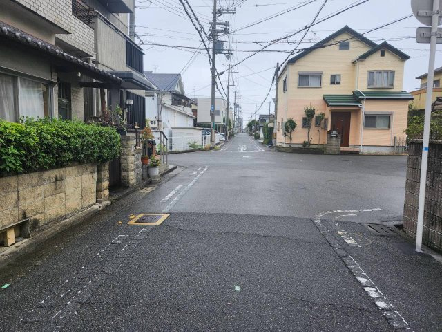 堺市堺区南陵町1丁土地の前面道路含む現地写真
