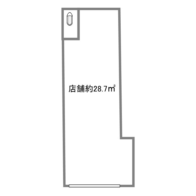 門真市野里町の店舗事務所の間取り