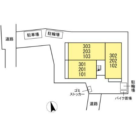 セジュール西台５の区画図