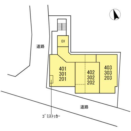 エリーワールドの区画図