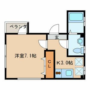 Ｈａｇｉｎａｋａ壱番館の間取り