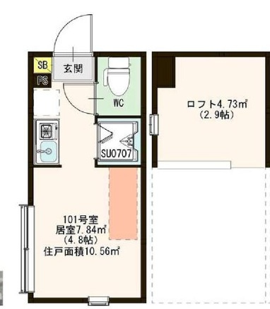 練馬区羽沢２丁目のアパートの間取り