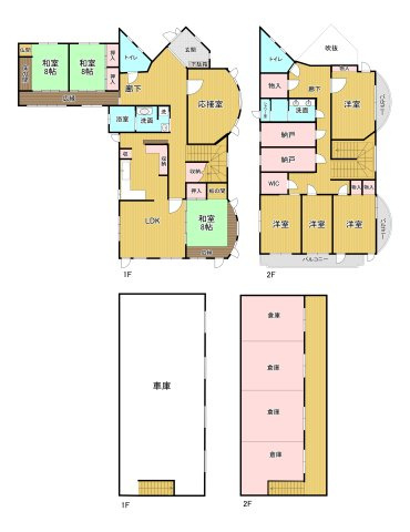 泉南市信達市場　中古戸建の間取り