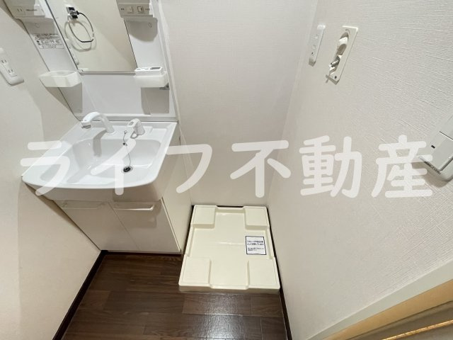Felice Bの洗面所|スペースが確保できる洗面所です