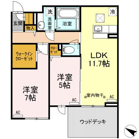 【間取り】 | パレスグランディオーサ