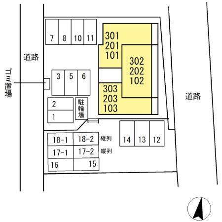 アンシャンテ知立　　刈谷市近郊の賃貸ならクラスホーム刈谷店の区画図