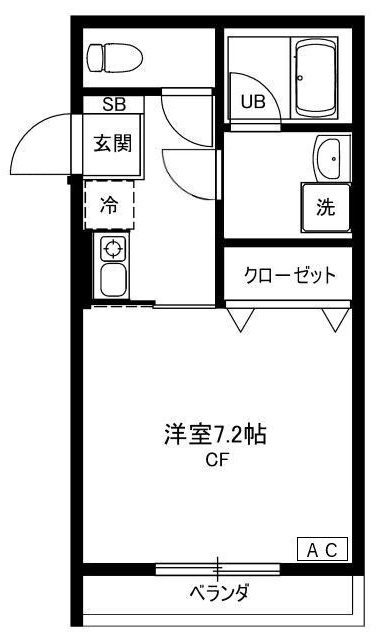 ＹＫハイツの間取り|間取りです。