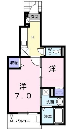 エレガンスの間取り|間取りです。