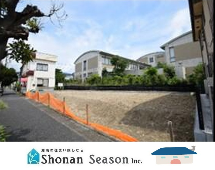 平塚市袖ケ浜　売地全２区画　１区画の区画図|広がる青い海と緑の芝生を感じる「ひらつかシーテラス」まで徒歩6分☆彡