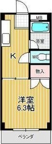 コーポ山ノ田の間取り