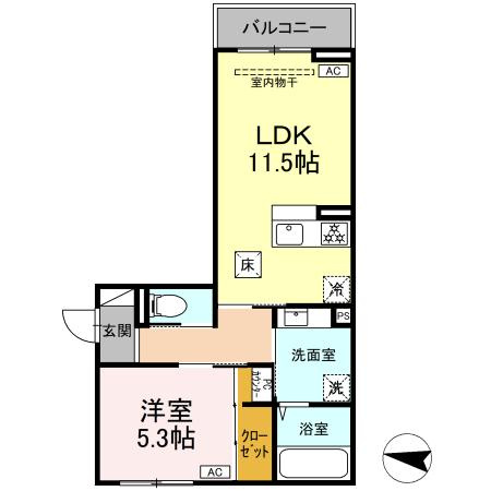 アンシャンテ知立　　刈谷市近郊の賃貸ならクラスホーム刈谷店の間取り