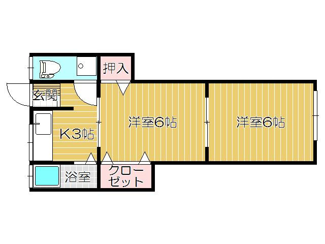 堺アパートの間取り