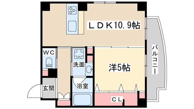 【間取り】 | ベラルーナ北梅田