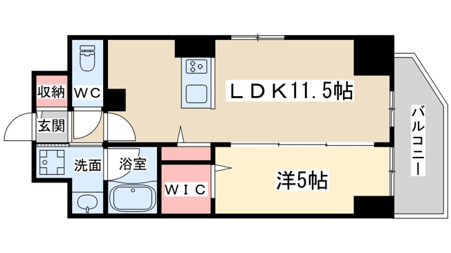 【間取り】 | ルアナ北梅田