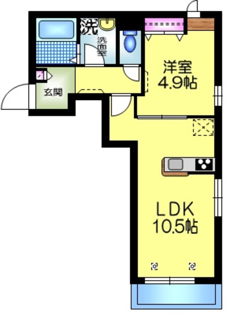 テラスオリーヴの間取り|★角部屋３面窓★