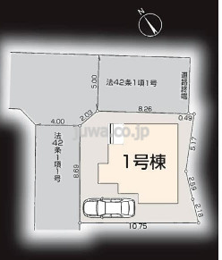 入間郡三芳町大字藤久保の新築一戸建の区画図