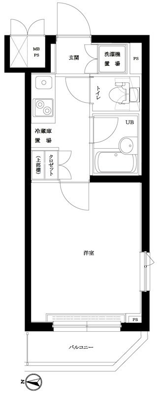 板橋区小茂根２丁目の賃貸マンションの間取り