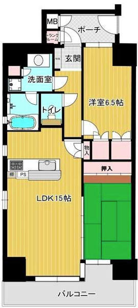 藤和シティホームズ中之島の間取り