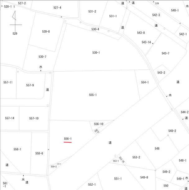 湯梨浜町長和田土地の土地図