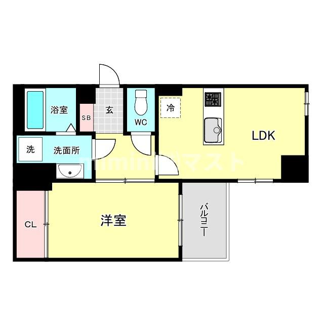 The　Peak　Bentenchoの間取り