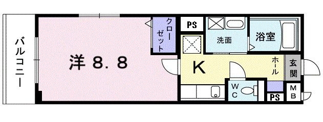 ヴァッレ　ポルタの間取り