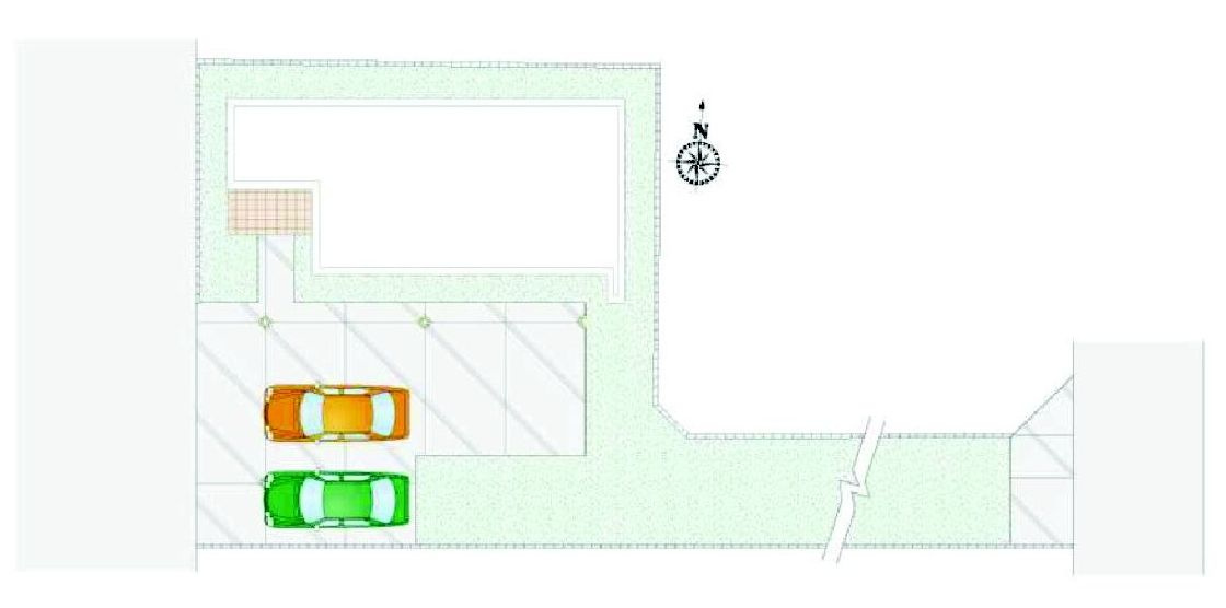 前橋市三俣町1丁目　1号棟　新築住宅の区画図|駐車場5台可能です！
来客時も重宝しますよ！