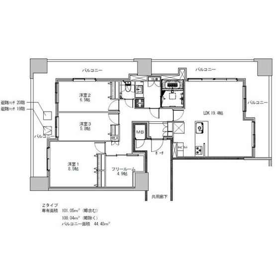 【間取り】 | S-RESIDENCE千種belvia TOWER