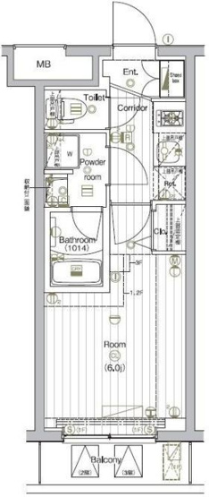 【間取り】 | THE PREMIUM CUBE G 大崎 | 間取り図