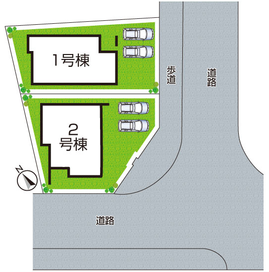 堺市南区宮山台　第1期　新築一戸建ての区画図|全2区画