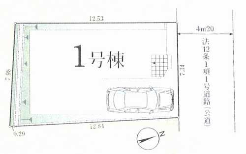 座間市相武台3期　新築戸建全1棟　1号棟の区画図