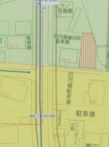 鳥栖市古野町　売り土地の地図