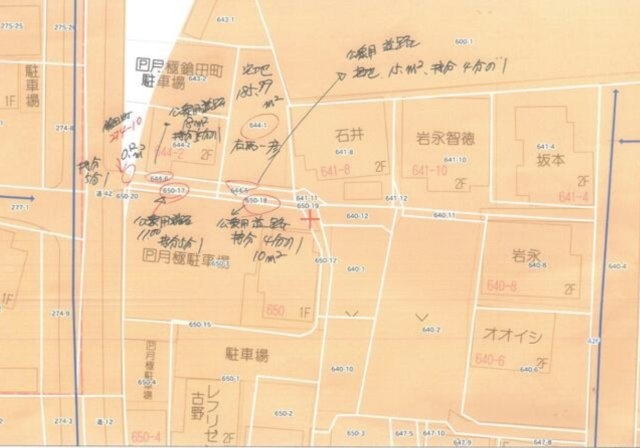鳥栖市古野町　売り土地の地図
