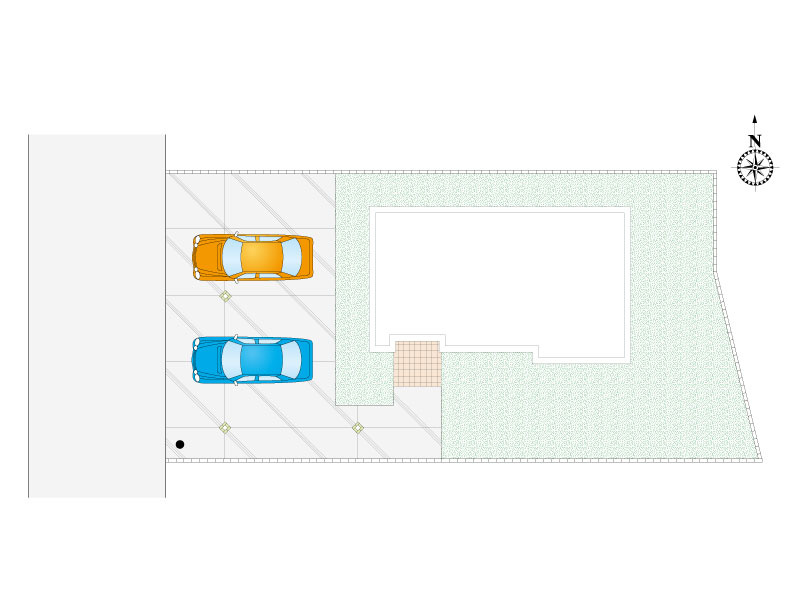 つくば市谷田部（全3区画）3号棟　配置図