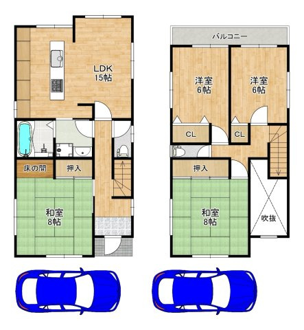 福田　中古一戸建の間取り|ファミリーのおすすめの４ＬＤＫ！ゆとりある住まいでのびのび新生活をここで始めませんか♪