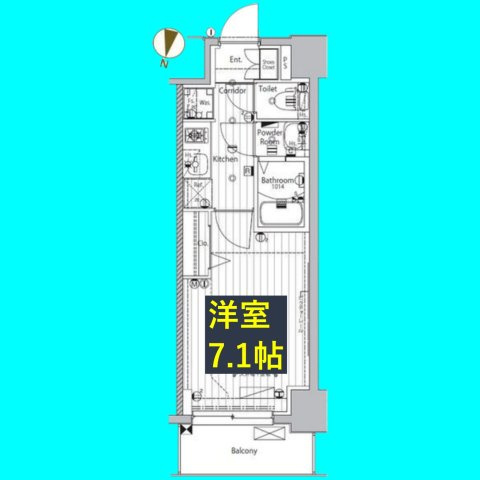 メイクスデザイン名駅南の間取り