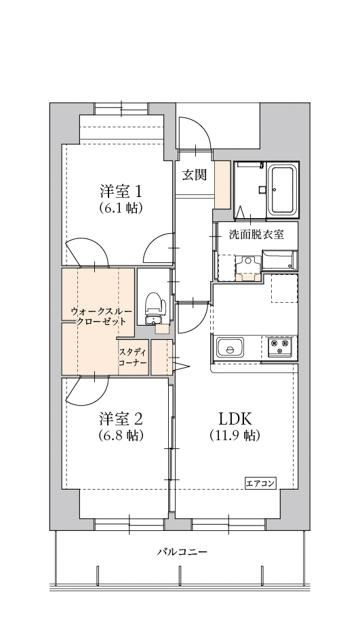 グラン　トガリーゼの間取り