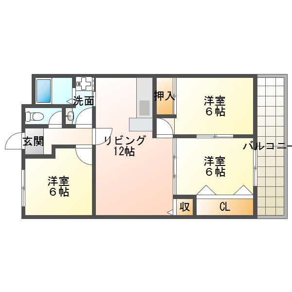 ハイムアゼーリアの間取り