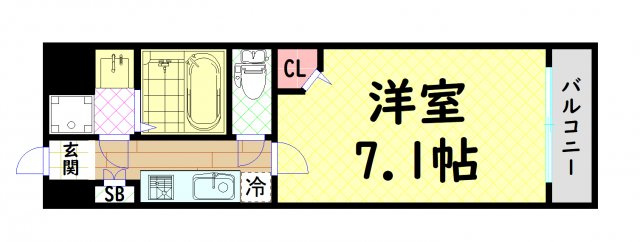 【間取り】 | ミラージュパレス難波幸町